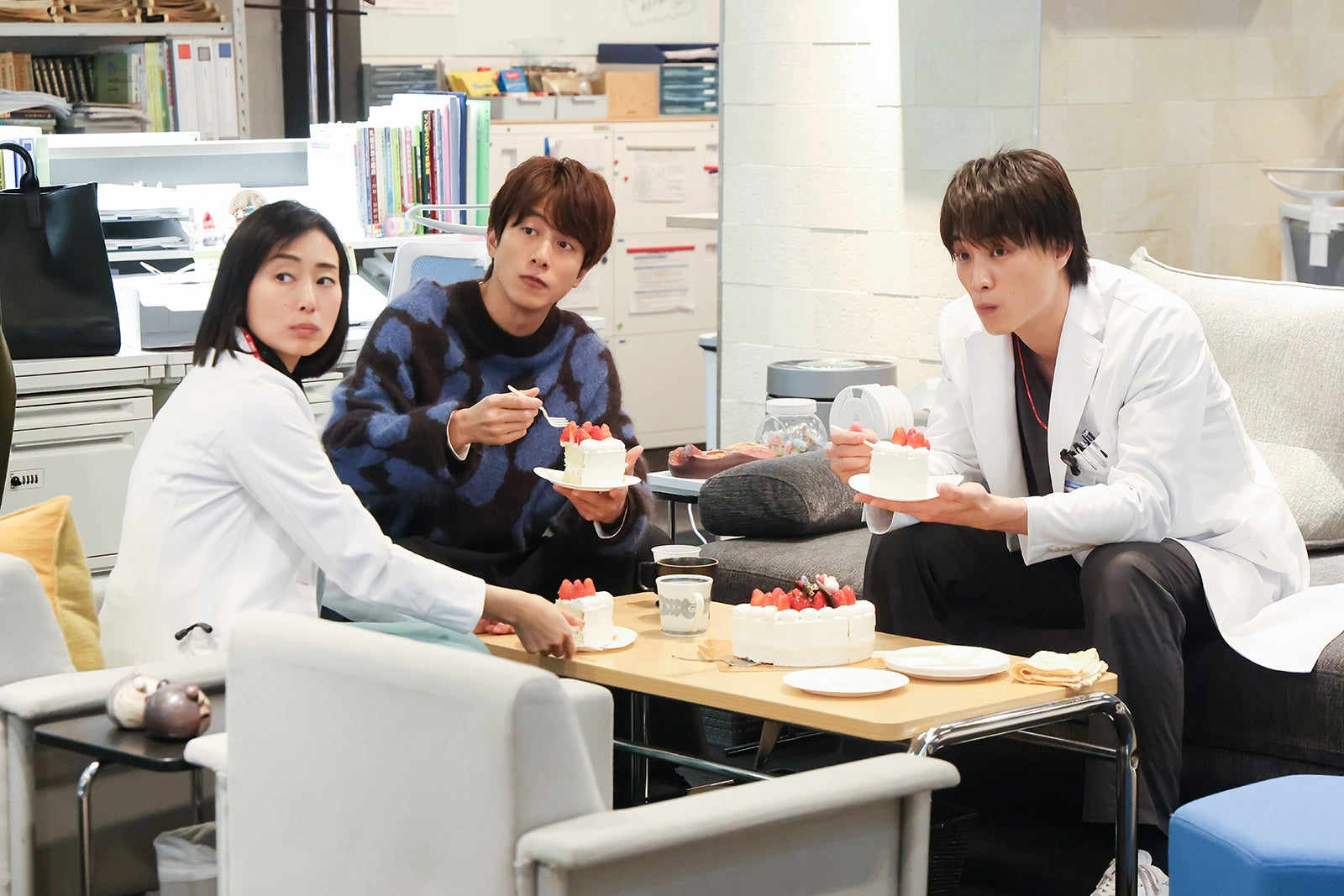 木村多江、溝端淳平、鈴木伸之「まどか26歳、研修医やってます！」第5話（C）TBS