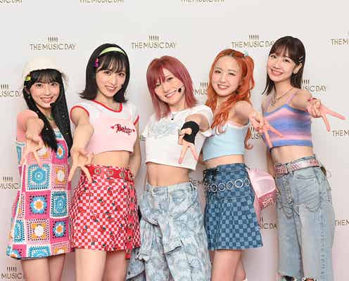 AKB48、“へそ出し”Y2Kファッションのポイントは?本田仁美はオレンジヘアにガラリ<「THE MUSIC DAY 2022」取材会>