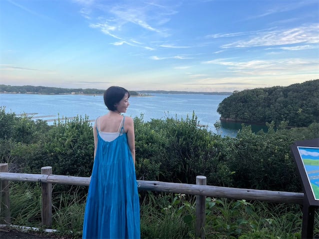 渡邊渚、親友と伊勢志摩旅へ 爽やかワンピース姿公開「とても似合ってて可愛い！」