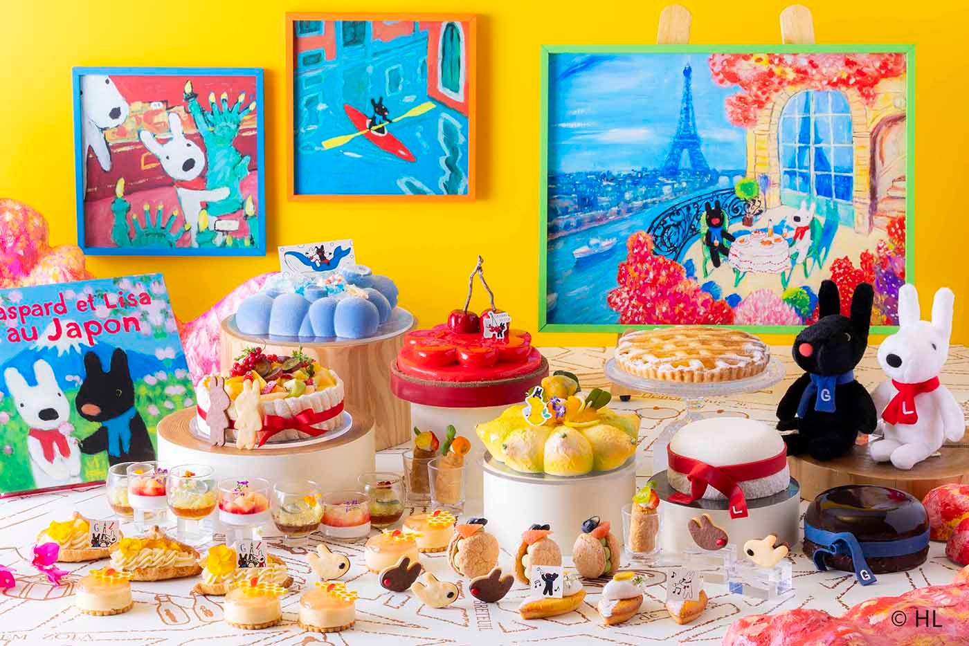 スイーツビュッフェ ～リサとガスパール バカンスの思い出～（C）2025 Anne Gutman &amp; Georg Hallensleben／Hachette Livre