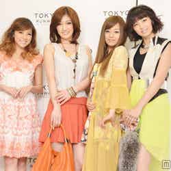 左から：神戸蘭子、熊田曜子、夏川純、安田美沙子