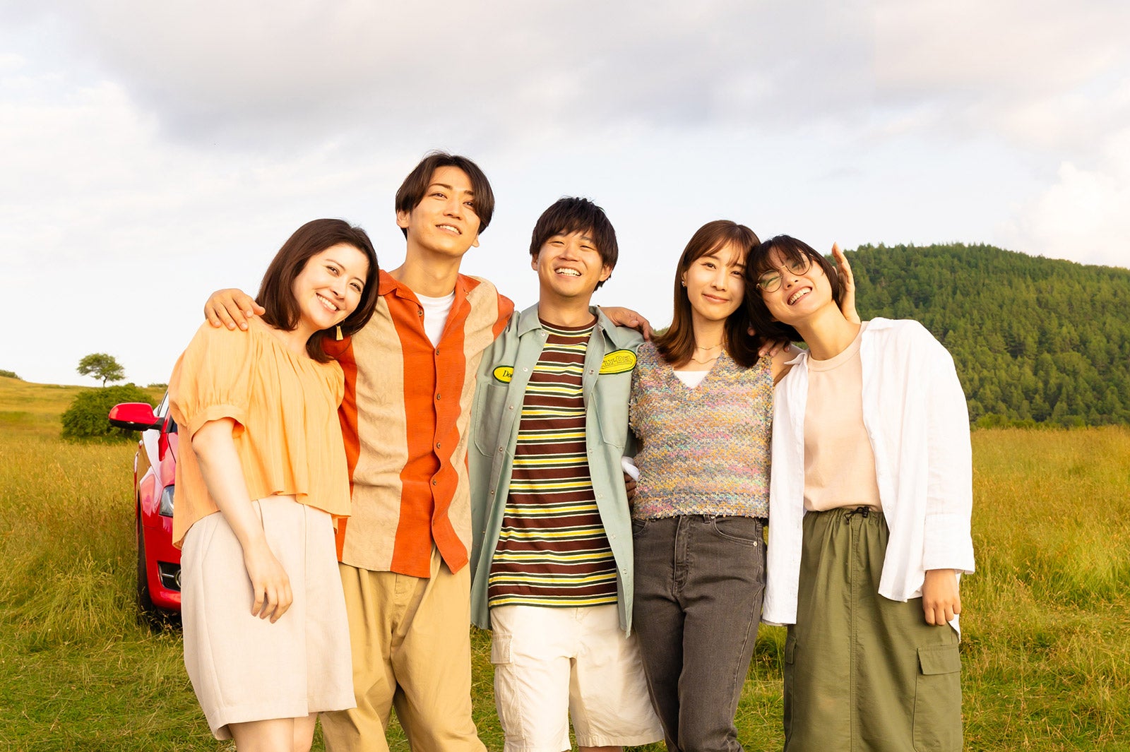 宮澤エマ、亀梨和也、矢本悠馬、田中みな実、石原さとみ（C）テレビ朝日