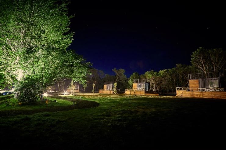 FARMGLAMPING なめがたファーマーズヴィレッジのファームグランピング／画像提供：白ハト食品工業