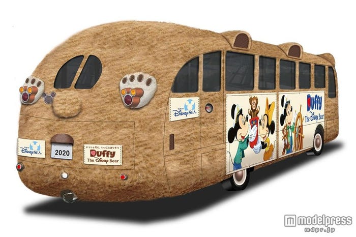 東京ディズニーシーより、ダッフィーのラッピングバスが登場(C)Disney