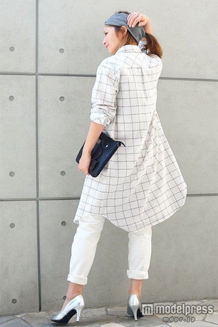 軽やかに　チェックシャツガウン「CITRINE Chakra」4,536円（税込）