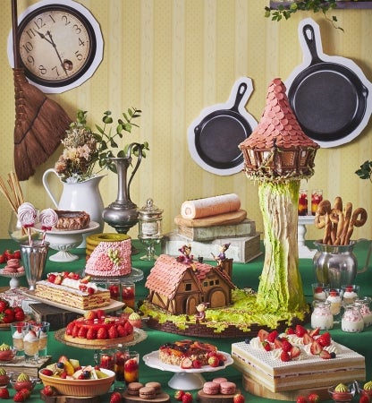 いちごスイーツビュッフェ 第1弾 見習い魔女のお菓子工房 イメージ／画像提供：ロイヤルホテル