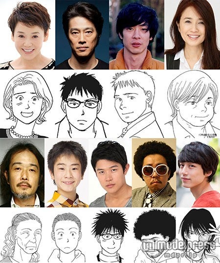 キャスト陣と原作画の比較