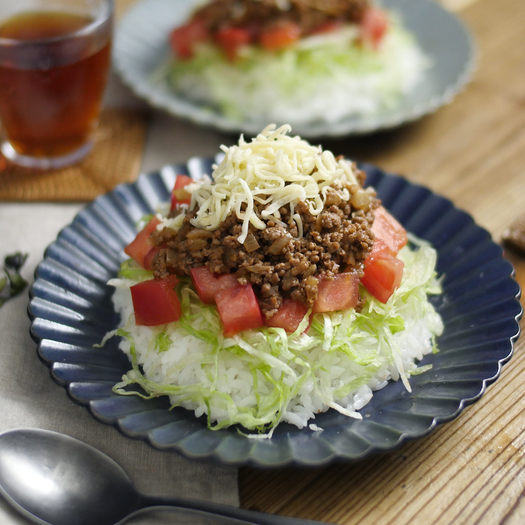 味付けパパっと♪ウスターソースとケチャップでタコライス