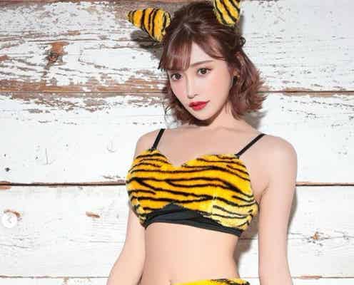 明日花キララ、セクシーな“鬼コスプレ”披露「ラムちゃんみたい」と反響