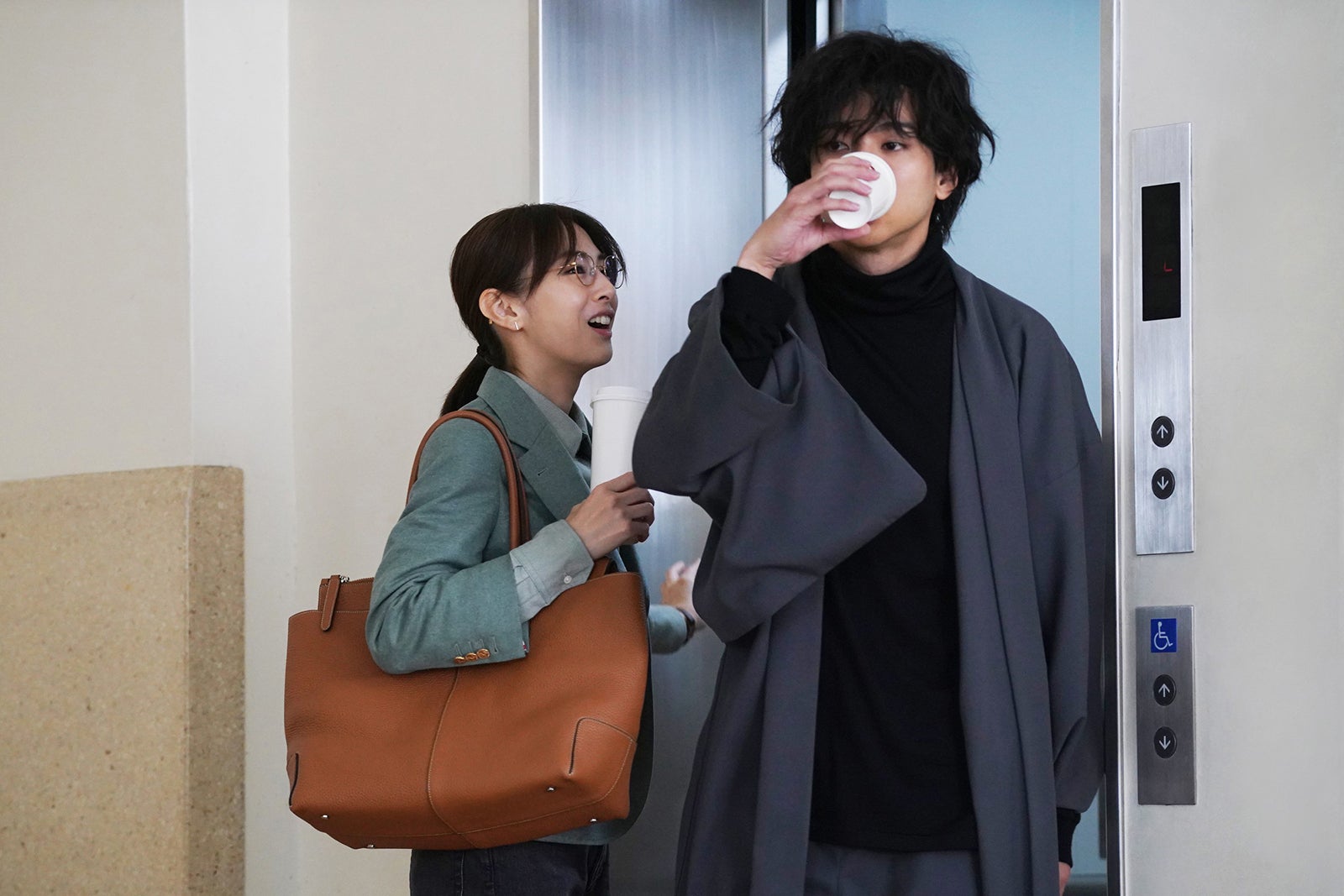 北川景子、山田裕貴 「女神の教室～リーガル青春白書～」第2話より（C）フジテレビ