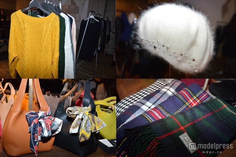 アパレルブランド「titivate」のアフターパーティーの様子／ニット、チェック柄が豊富