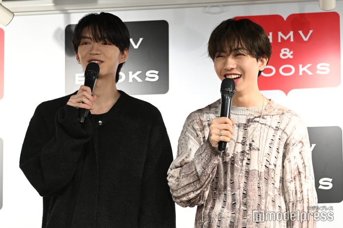 漫才コンビ名「みかんポンカン」杢代和人、長野凌大(C)モデルプレス