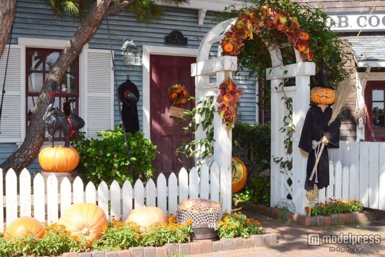 「ケープコッド（アメリカンウォーターフロント」カボチャやカカシで田舎風に／東京ディズニーシー