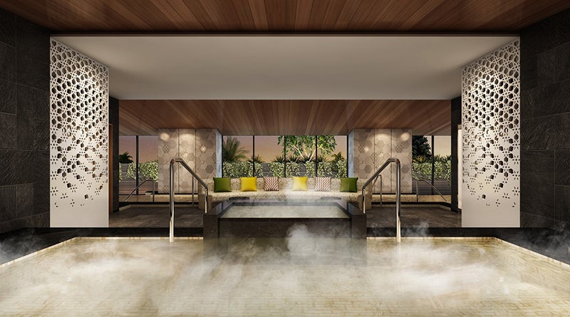 スタイリッシュな温泉大浴場／画像提供：ホテルインディゴ箱根強羅