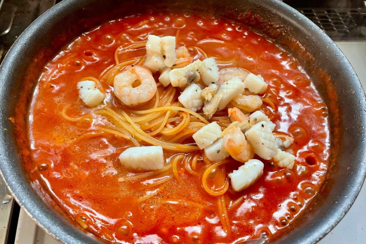 簡単ペスカトーレ