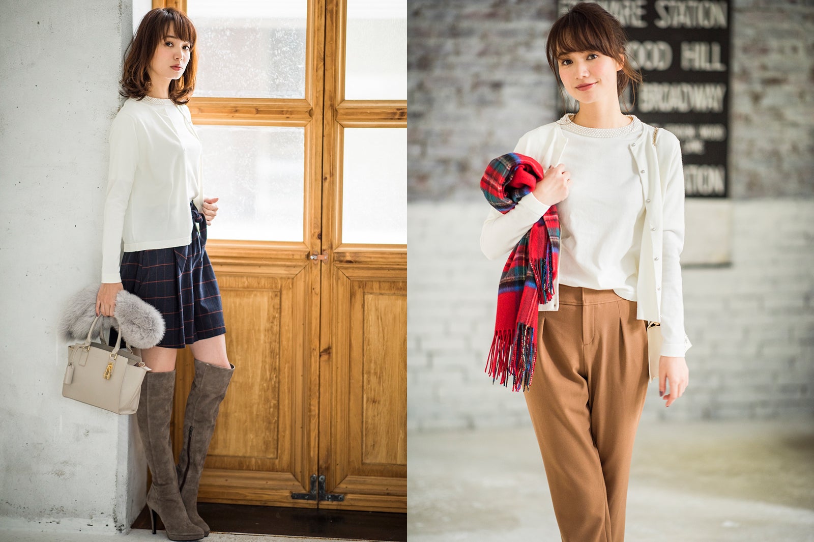 愛され“チェック”で大人ガーリーに（C）TOPLOG