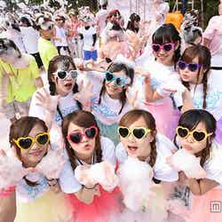 バブルラン、関東で開催決定 泡まみれダンスパーティーも※「バブルラン2015 in千葉」の様子/画像提供:バブルラン【モデルプレス】
