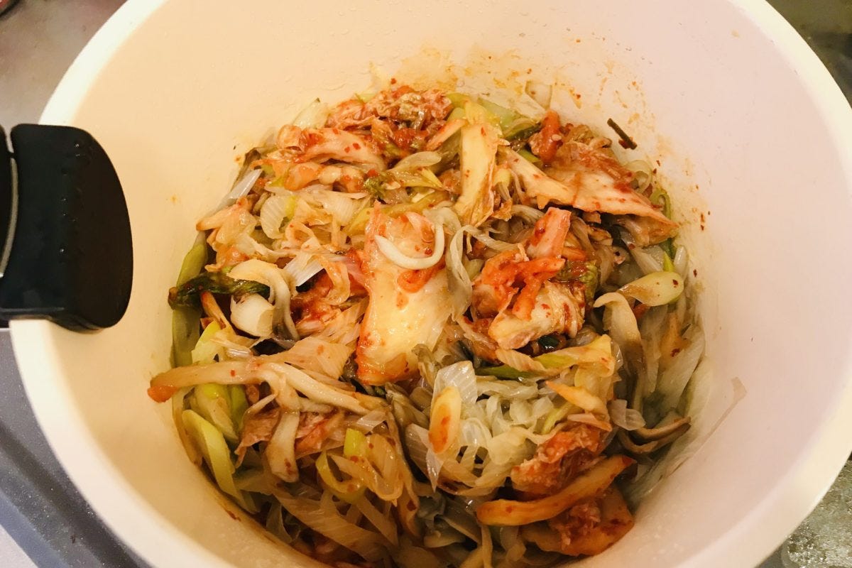 サバ缶キムチスープ