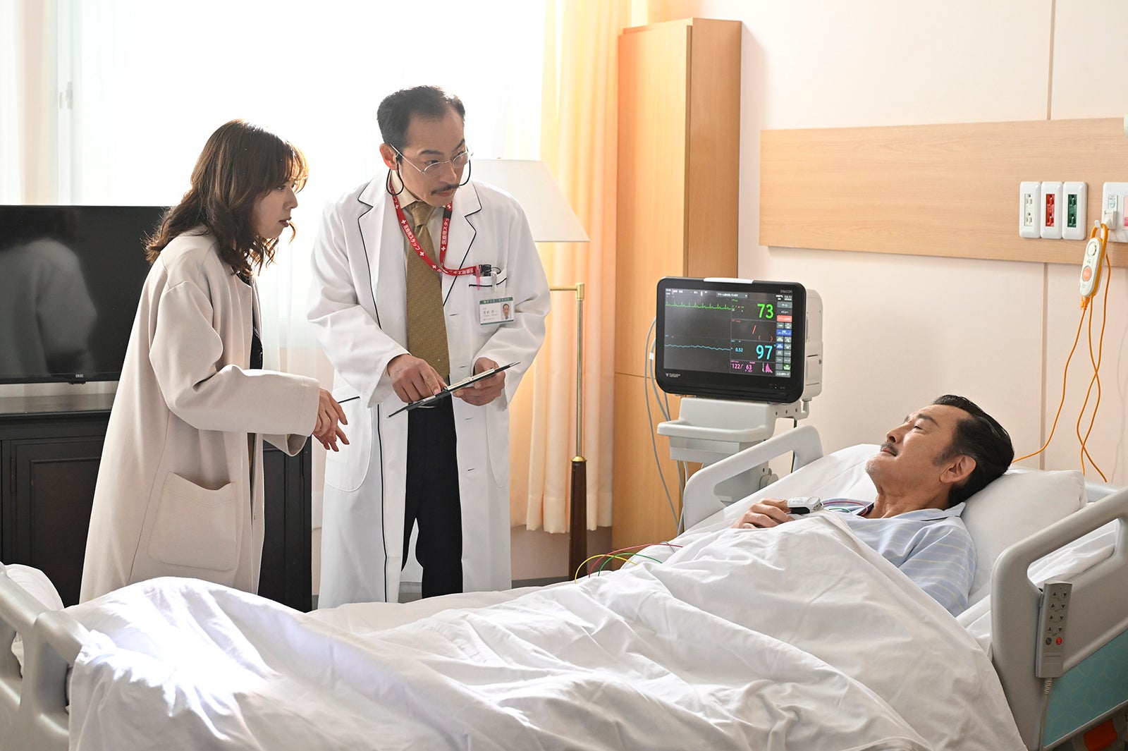 （左）大塚寧々、（右）吉田鋼太郎「おっさんずラブ-リターンズ-」第9話（C）テレビ朝日