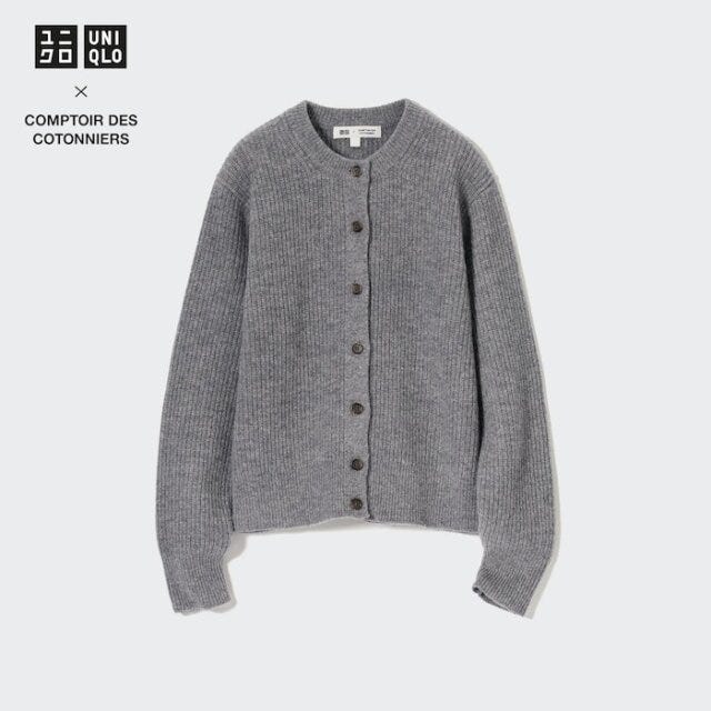 ユニクロとコントワー・デ・コトニエがコラボしたラムカーディガン