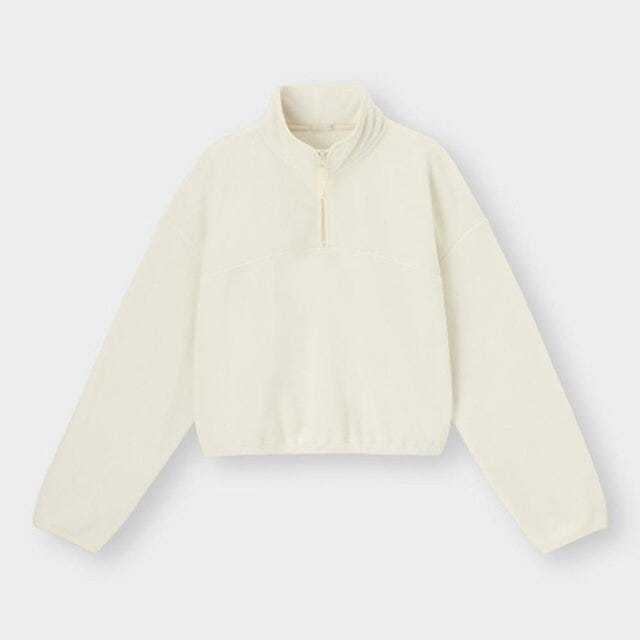 ストレッチフリースハーフジッププルオーバー GUのおすすめセットアップ