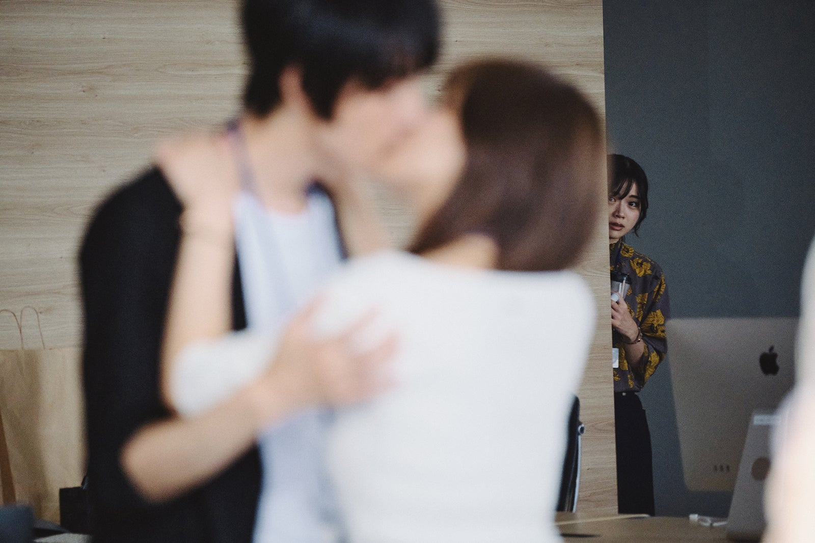 永岡拓真、織田奈那、中村加弥乃「恋愛ドラマな恋がしたい～Kissing the tears away～」第9話（C）AbemaTV, Inc.