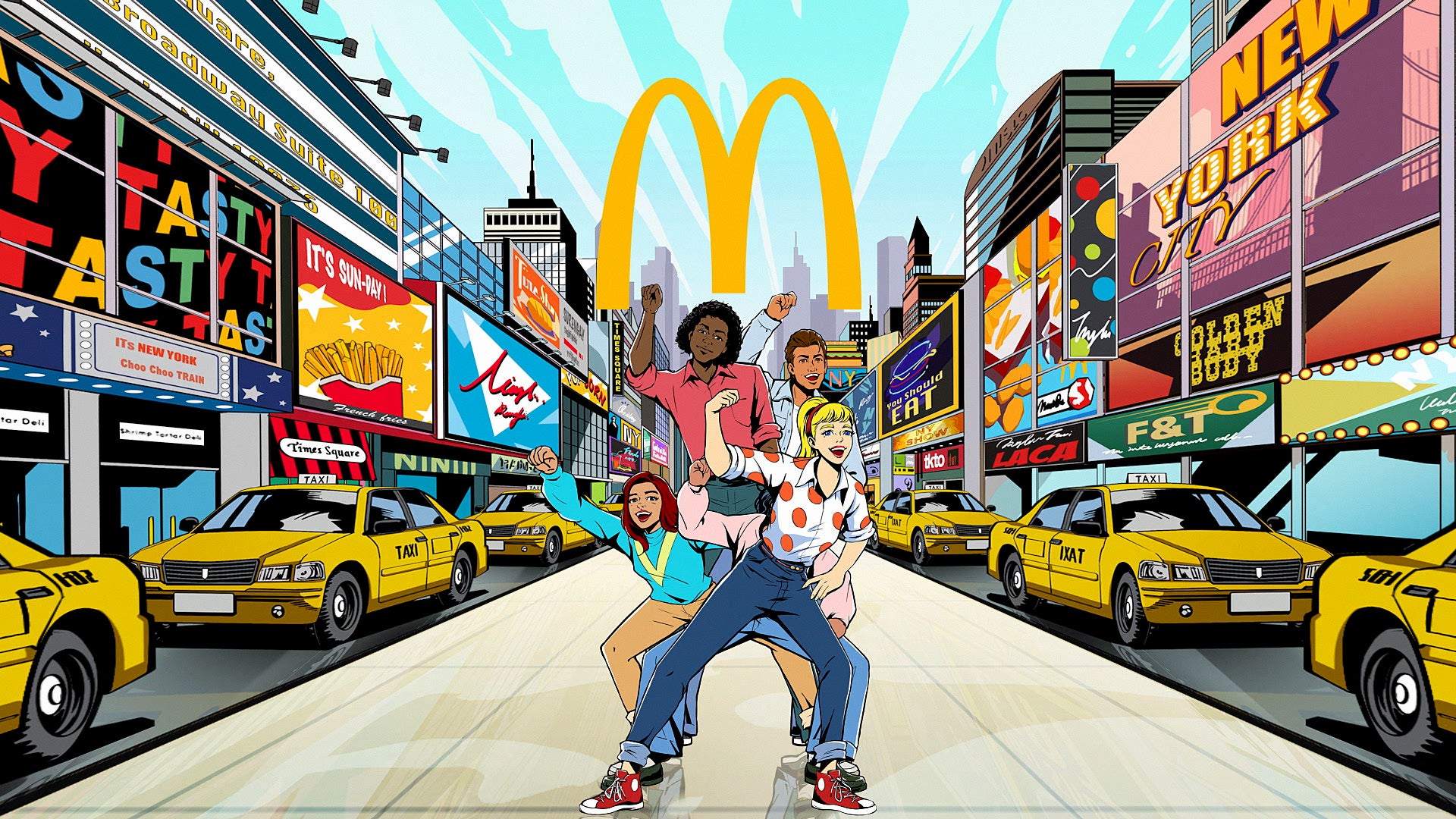 「N.Y. バーガーズ『行った気にさせるよ！』」篇（提供写真）