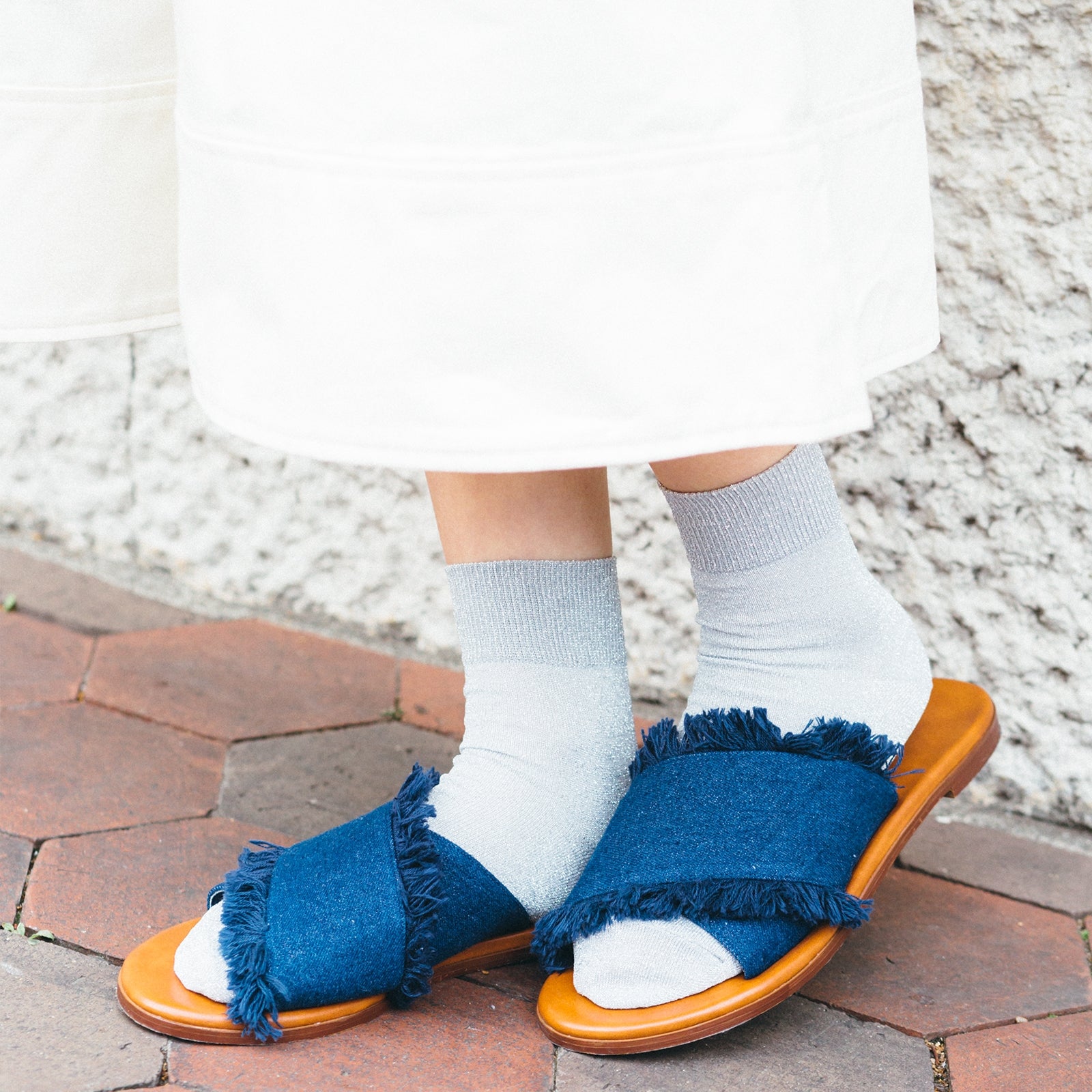 ラメゴム長ショートソックス／￥600+tax
（画像提供：タビオ）