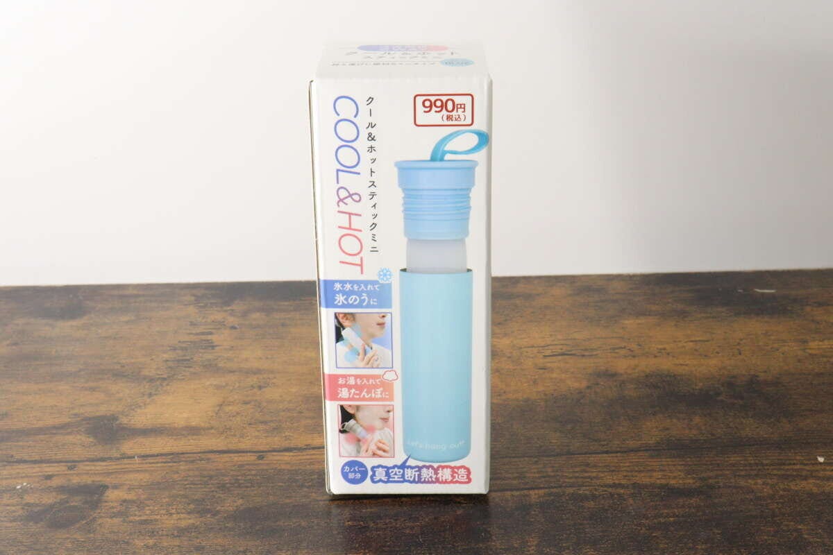 水色の「クール＆ホットスティックミニ」商品パッケージ