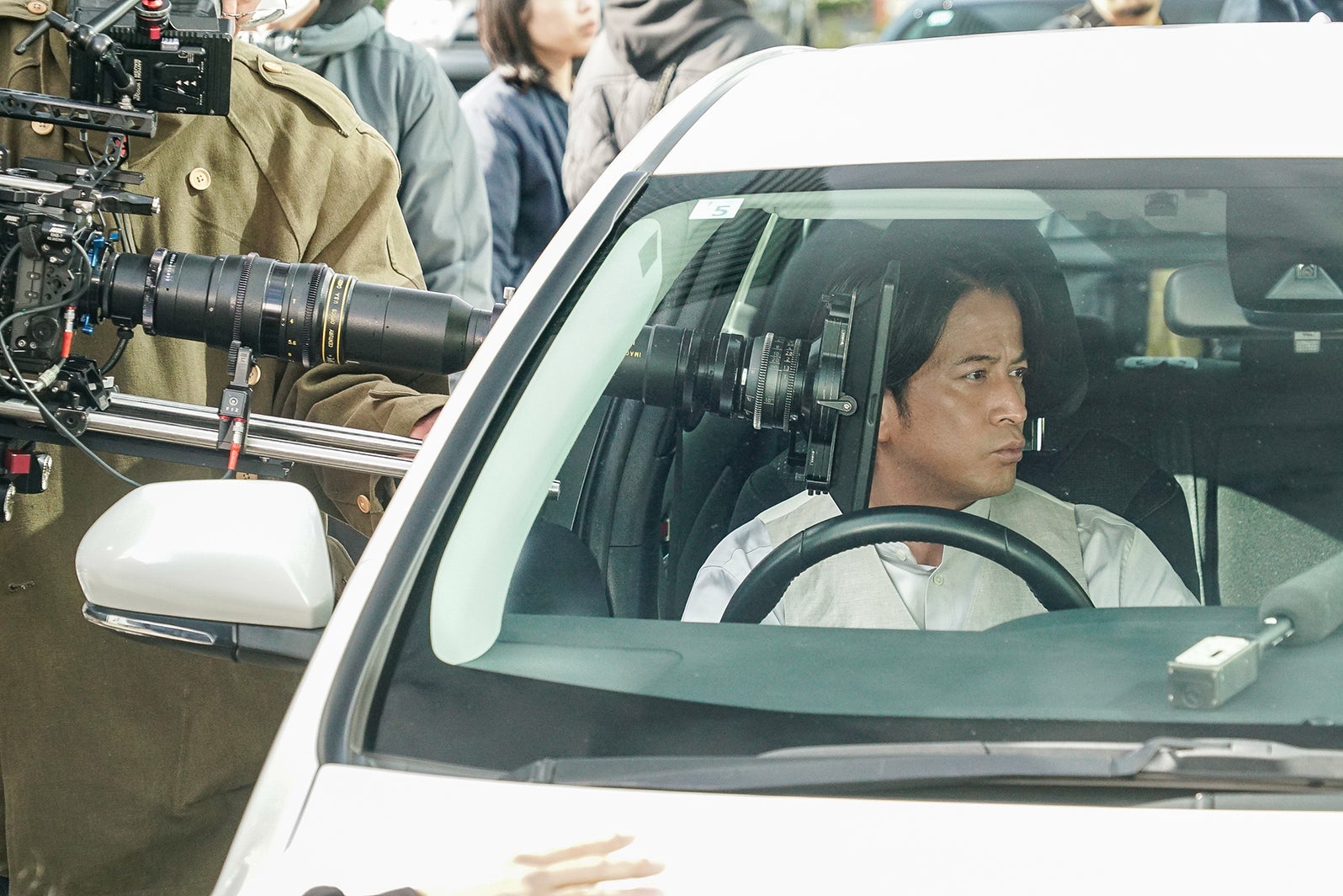 岡田准一「朝マックタイム　外回り篇」メイキング（提供写真）