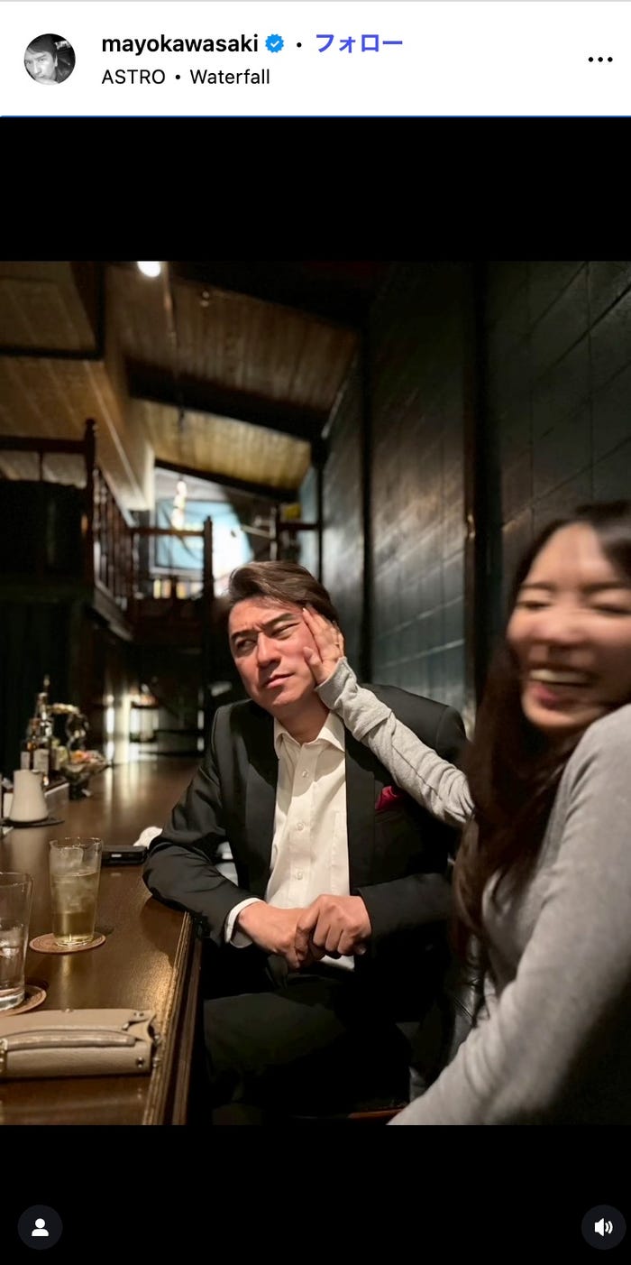 川崎麻世Instagramより