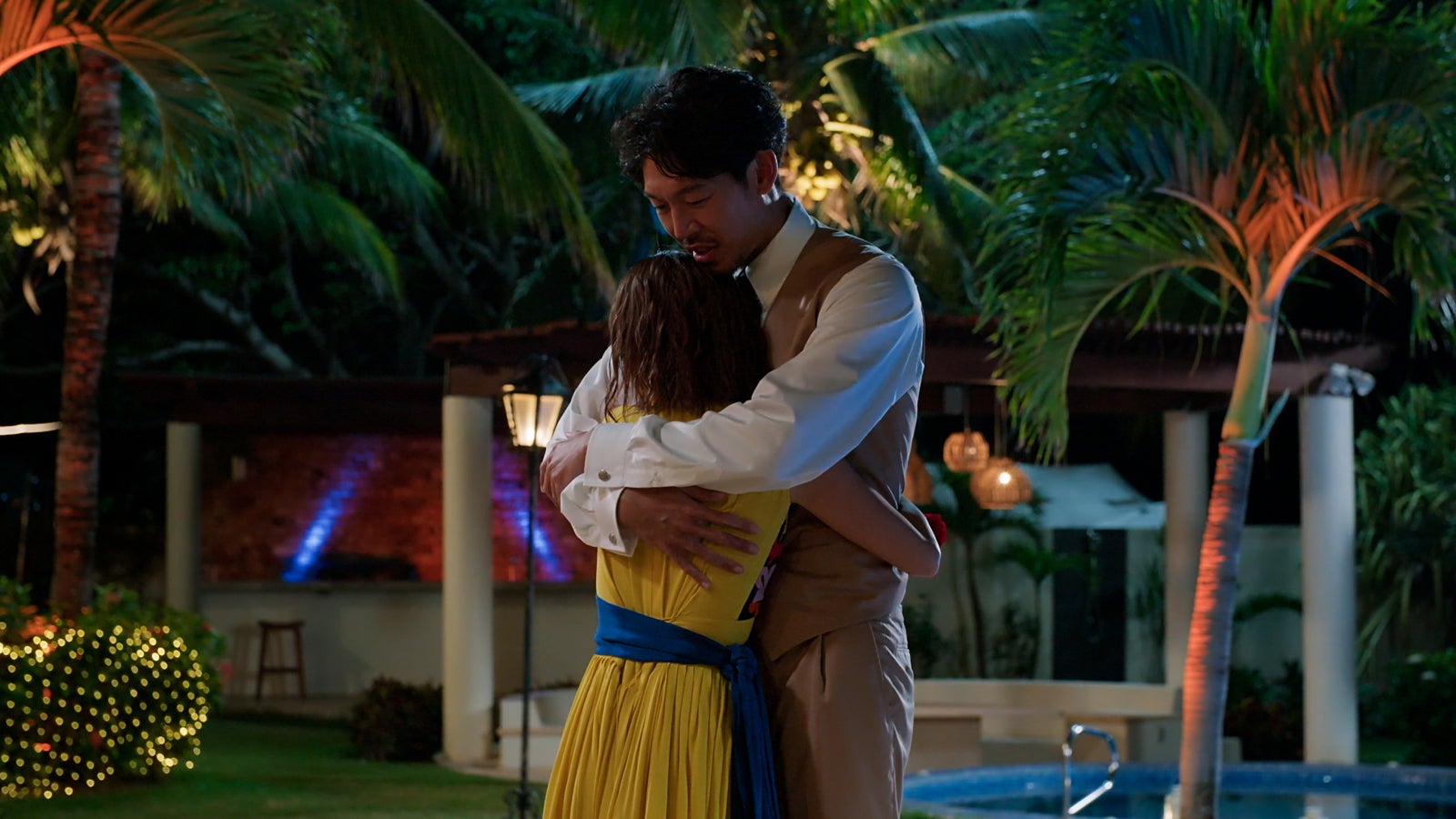 竹下理恵、長谷川惠一「バチェラー・ジャパン」シーズン5エピソード4（C）2023 Warner Bros. International Television Production Limited