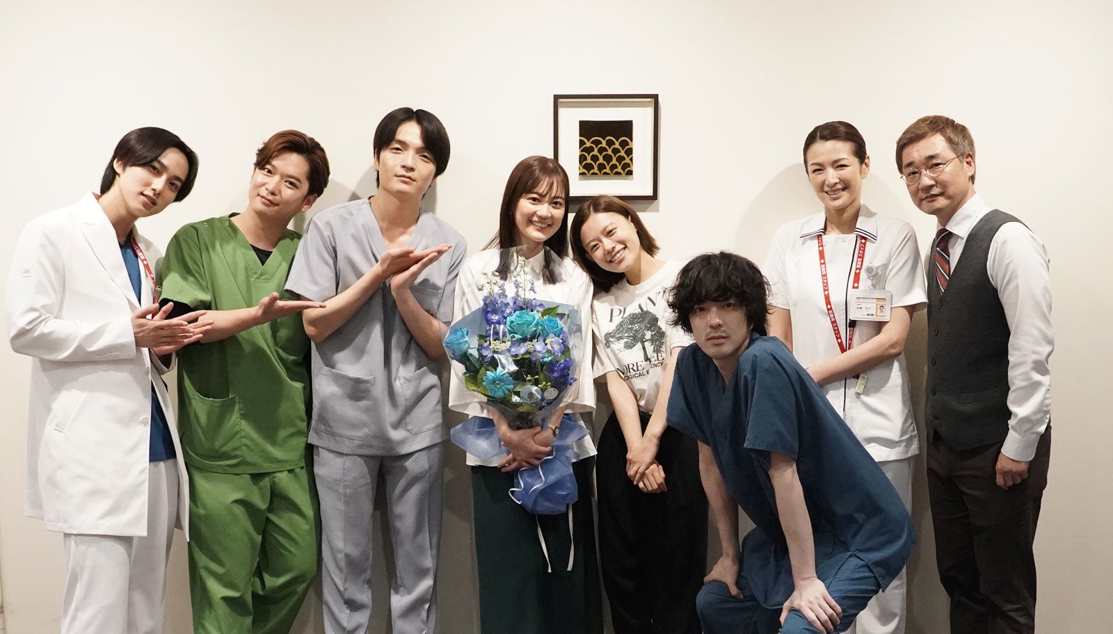 尾崎匠海、千葉雄大、岡山天音、生田絵梨花、杉咲花、若葉竜也、吉瀬美智子、安井順平（C）カンテレ