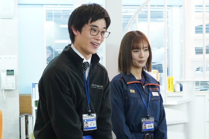 三浦獠太、中村ゆり「119エマージェンシーコール 」第9話(C)フジテレビ