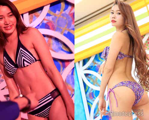 エロかわ美女が水着に生着替え SEXYボディ弾ける<深夜の生脱ぎトレンド水着チェック>