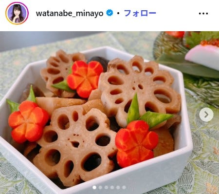渡辺美奈代Instagramより