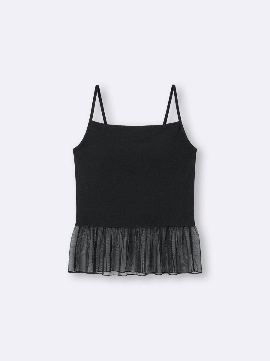 GUのブラフィールペプラムキャミソール