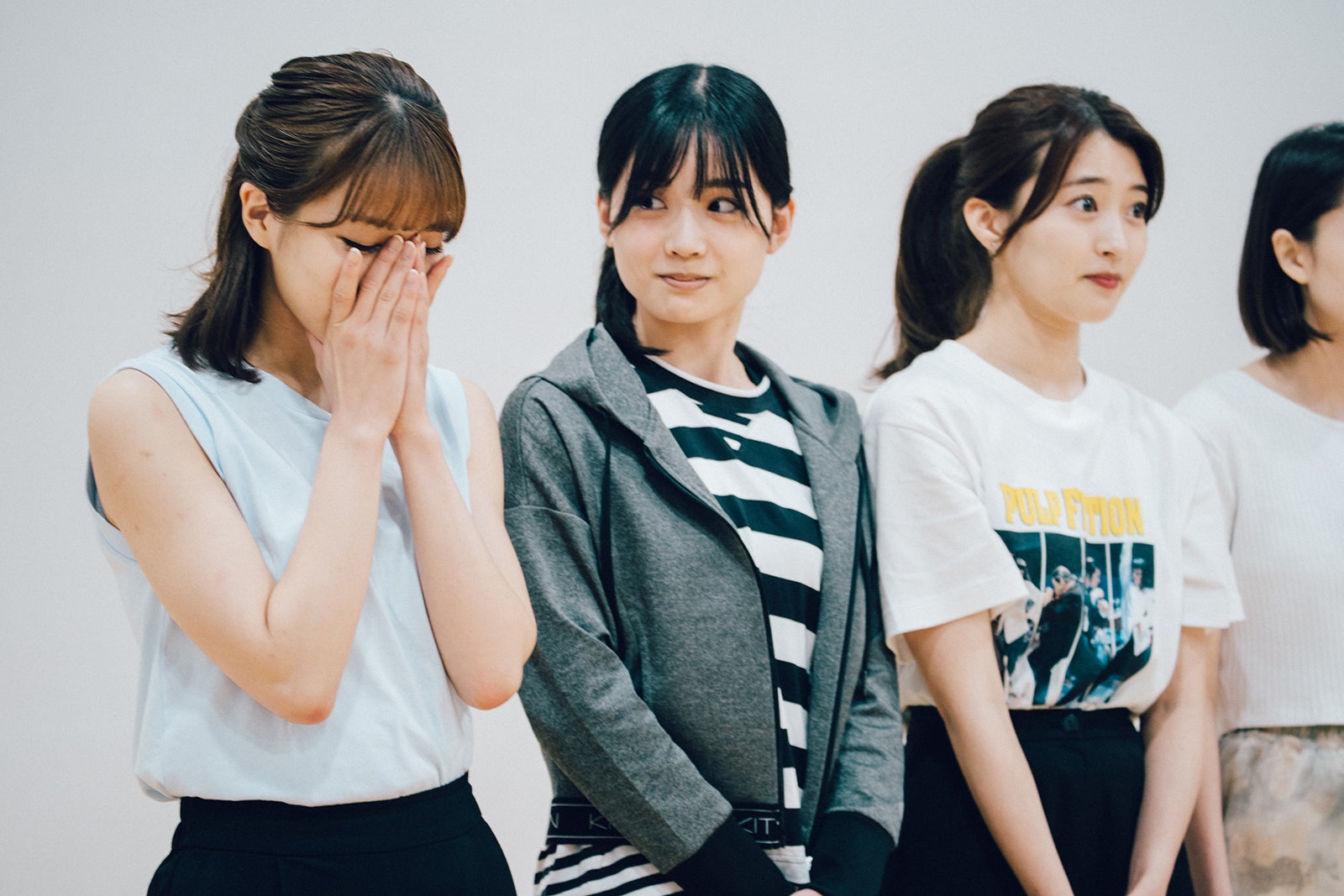 織田奈那、中村加弥乃、吉永アユリ「恋愛ドラマな恋がしたい～Kissing the tears away～」第1話（C）AbemaTV, Inc.