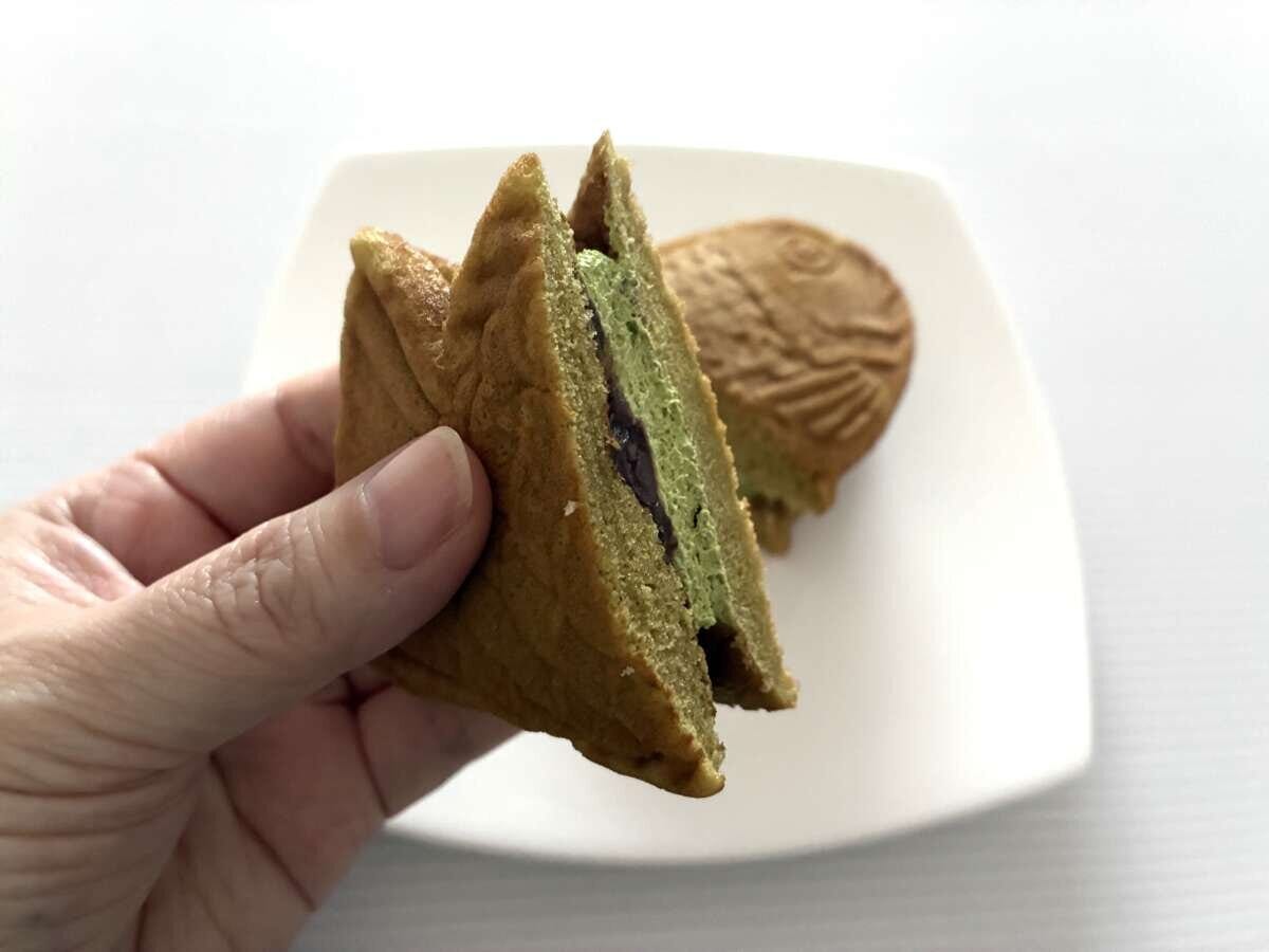 宇治抹茶・茶たい焼（抹茶あずき）実食