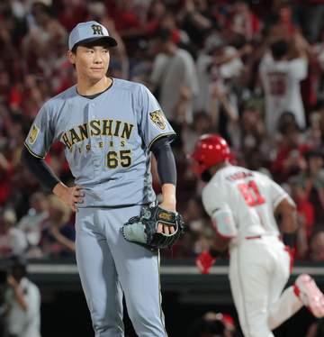 阪神・湯浅がファビアンに特大アーチ浴びる チームはマツダスタジアムで10試合連続被弾