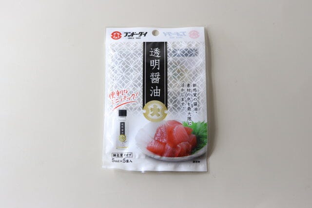 ダイソー　透明醤油　パッケージ