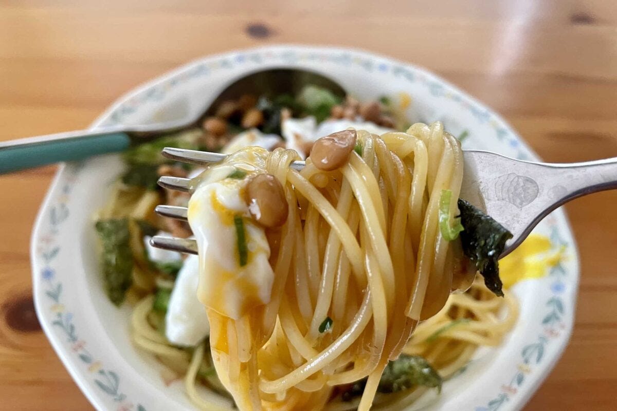 納豆パスタ