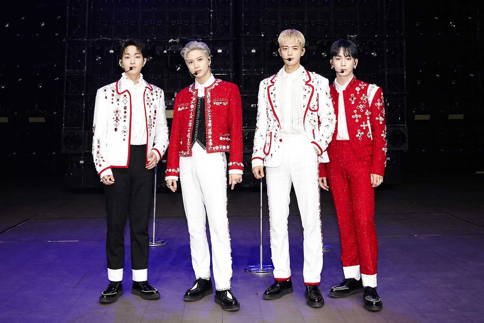 （左から）オンユ、テミン、ミンホ、キー／SHINee（提供写真）