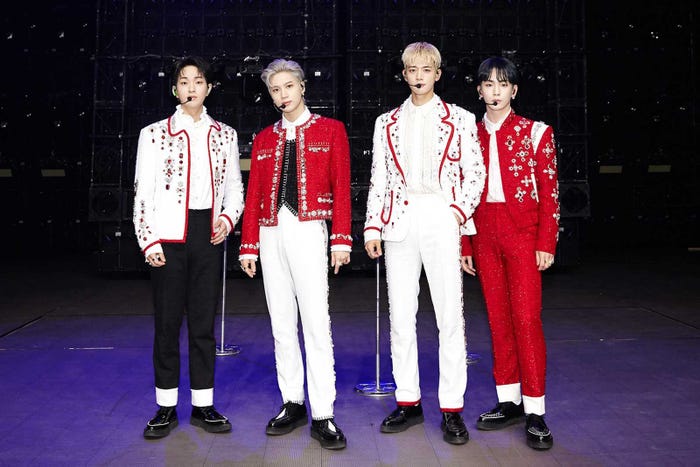 (左から)オンユ、テミン、ミンホ、キー/SHINee(提供写真)