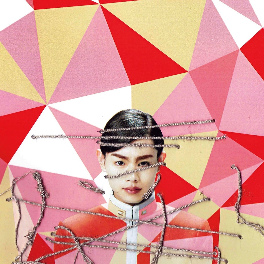 特設サイトにアップされた謎の男（提供画像）