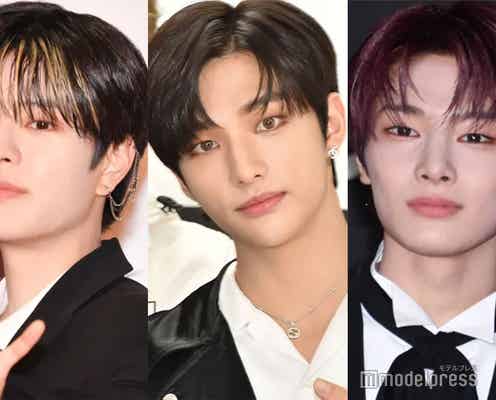 StrayKidsヒョンジン、スンミン&アイエンとシカゴの街に降臨 逞しいタンクトップ姿に「セクシー」「オーラがすごい」の声
