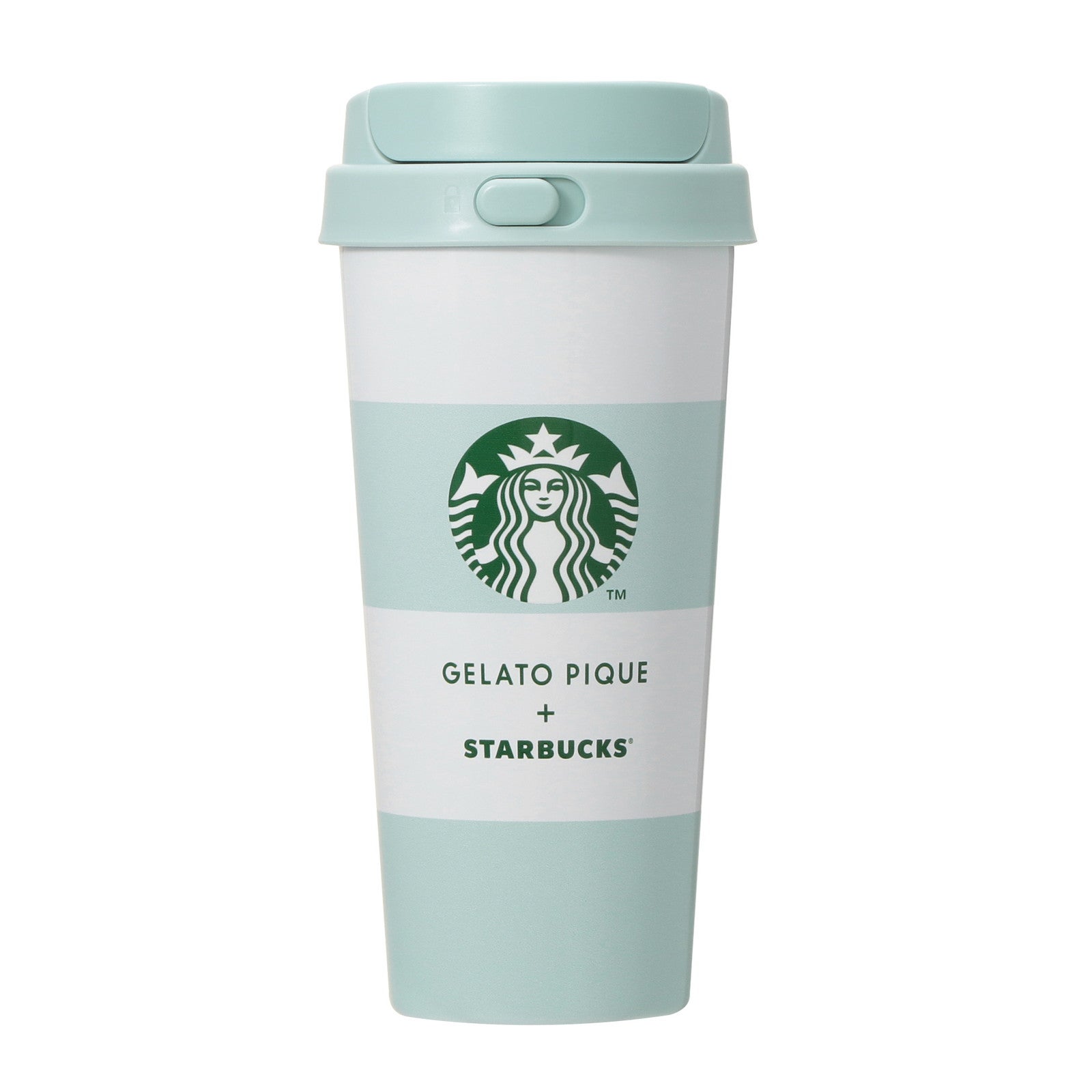 『gelato pique ボーダーステンレスTOGOボトル ミントグリーン 473ml』¥6,000（提供写真）