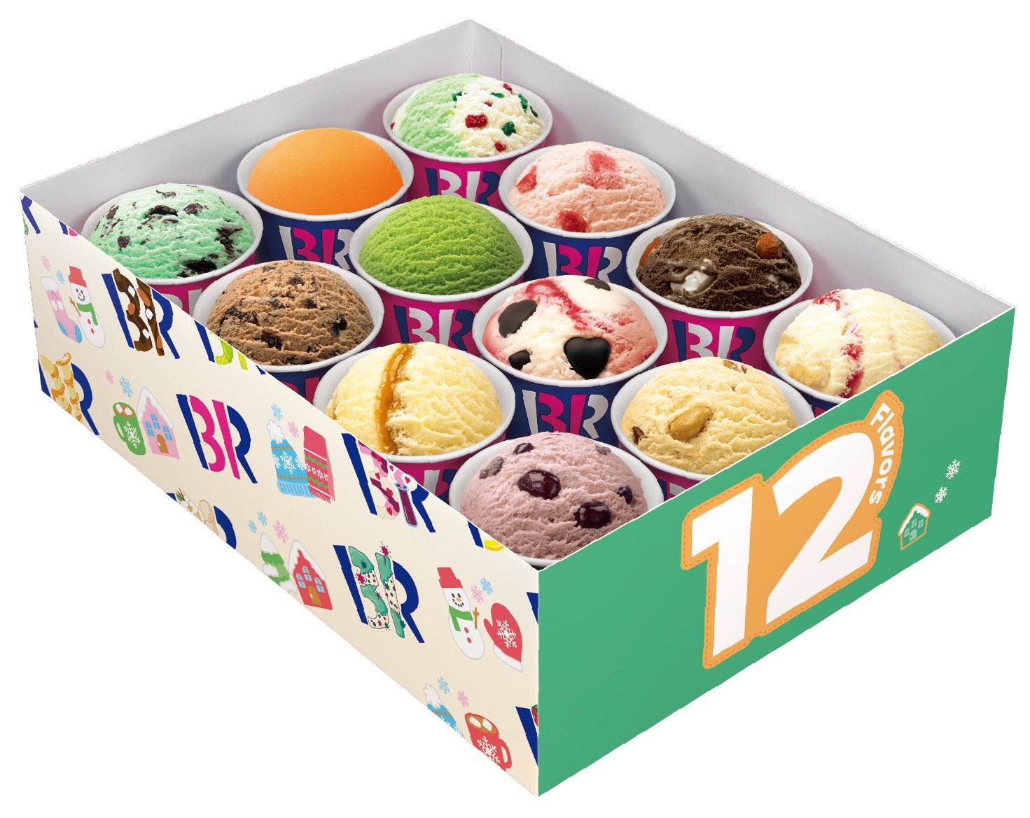 ウィンターバラエティボックス（12コ）スモール3,400円、レギュラー4,200円
