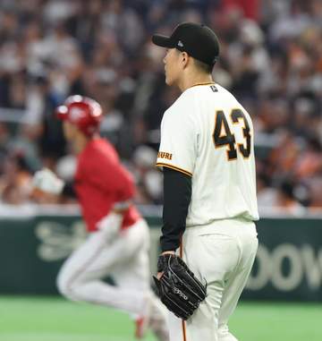 巨人・則本が呆然 まさかの5回6失点大乱調 広島打線に被安打12とめった打ち