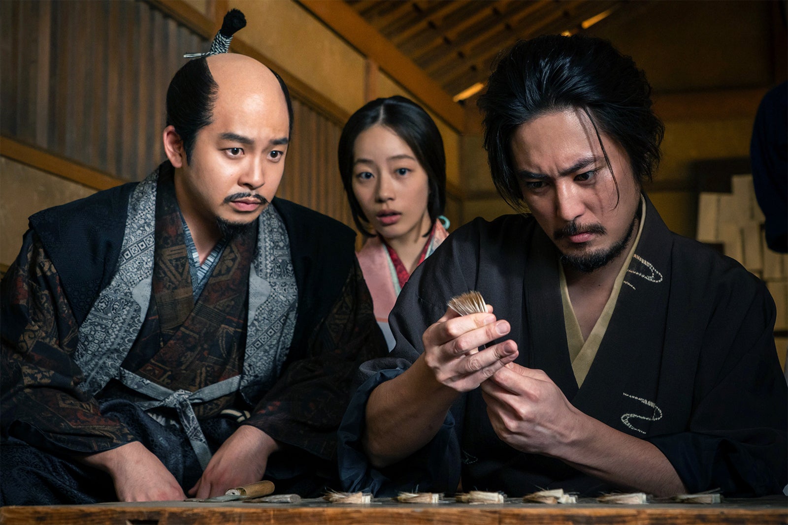 仲野太賀、池端杏慈、間宮祥太朗「豊臣兄弟！」第38話（C）NHK